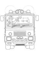 Brandweerman Sam kleurplaat 19
